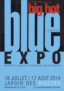 Affiche de l'expo Big Hot Blue